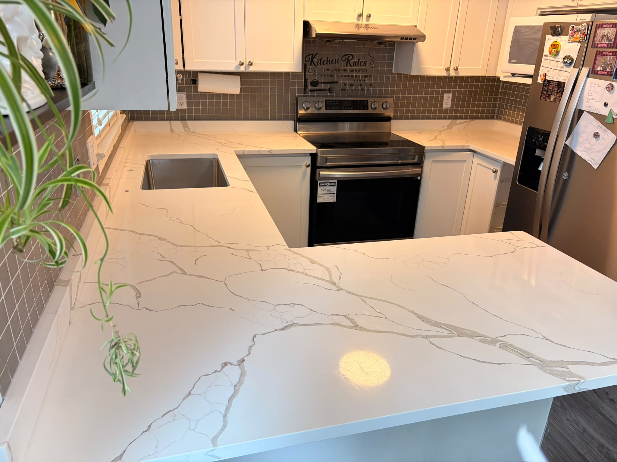 Finished kitchen renovation by OCR Design